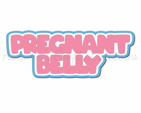 Pregnant Belly - Digital Cut File - SVG - INSTANT DOWNLOAD