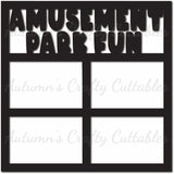 Amusement Park Fun - Scrapbook Page Overlay- Digital Cut File - SVG - INSTANT DOWNLOAD