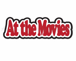At the Movies - Digital Cut File - SVG - INSTANT DOWNLOAD