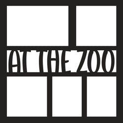 At the Zoo - 5 Frames - Scrapbook Page Overlay - Digital Cut File - SVG - INSTANT DOWNLOAD