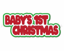 Baby's 1st Christmas - Digital Cut File - SVG - INSTANT DOWNLOAD