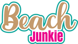 Beach Junkie - Digital Cut File - SVG - INSTANT DOWNLOAD