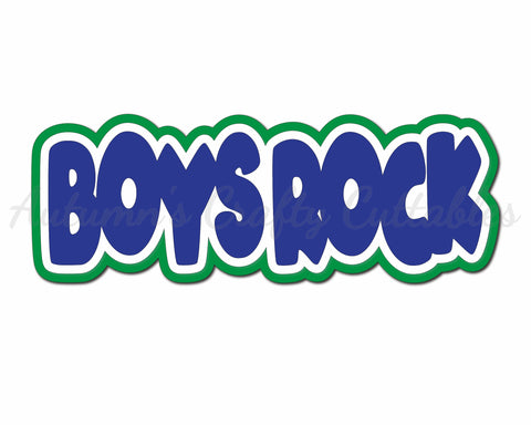 Boys Rock - Digital Cut File - SVG - INSTANT DOWNLOAD