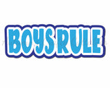Boys Rule - Digital Cut File - SVG - INSTANT DOWNLOAD