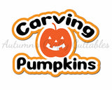 Carving Pumpkins - Digital Cut File - SVG - INSTANT DOWNLOAD