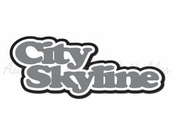 City Skyline  - Digital Cut File - SVG - INSTANT DOWNLOAD