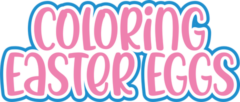Coloring Easter Eggs - Digital Cut File - SVG - INSTANT DOWNLOAD