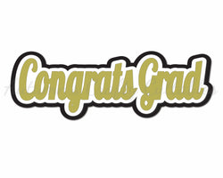 Congrats Grad - Digital Cut File - SVG - INSTANT DOWNLOAD