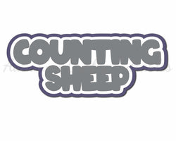Counting Sheep - Digital Cut File - SVG - INSTANT DOWNLOAD