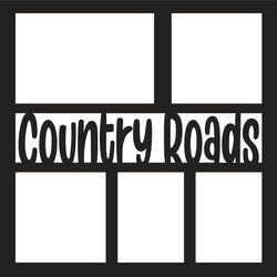 Country Roads - 5 Frames - Scrapbook Page Overlay - Digital Cut File - SVG - INSTANT DOWNLOAD