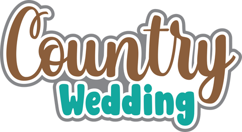 Country Wedding - Digital Cut File - SVG - INSTANT DOWNLOAD