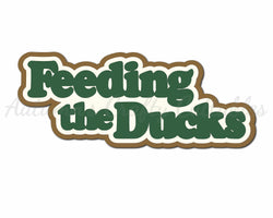 Feeding the Ducks - Digital Cut File - SVG - INSTANT DOWNLOAD