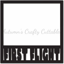 First Flight - Scrapbook Page Overlay - Digital Cut File - SVG - INSTANT DOWNLOAD