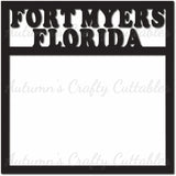Fort Myers Florida - Scrapbook Page Overlay - Digital Cut File - SVG - INSTANT DOWNLOAD