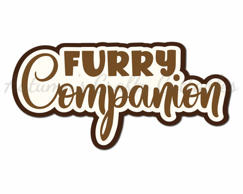 Furry Companion - Digital Cut File - SVG - INSTANT DOWNLOAD