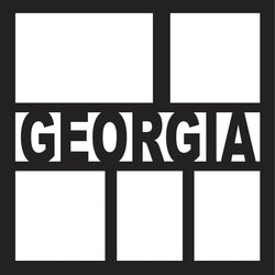 Georgia - 5 Frames - Scrapbook Page Overlay - Digital Cut File - SVG - INSTANT DOWNLOAD