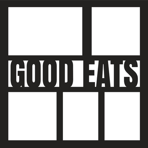 Good Eats - 5 Frames - Scrapbook Page Overlay - Digital Cut File - SVG - INSTANT DOWNLOAD