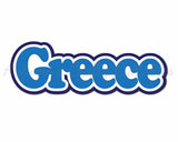 Greece - Digital Cut File - SVG - INSTANT DOWNLOAD