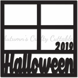 Halloween 2019 - Scrapbook Page Overlay - Digital Cut File - SVG - INSTANT DOWNLOAD
