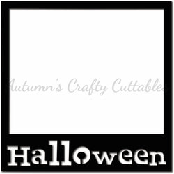 Halloween - Scrapbook Page Overlay - Digital Cut File - SVG - INSTANT DOWNLOAD