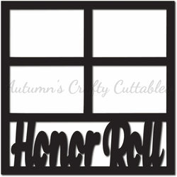 Honor Roll - Scrapbook Page Overlay - Digital Cut File - SVG - INSTANT DOWNLOAD