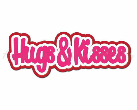 Hugs & Kisses - Digital Cut File - SVG - INSTANT DOWNLOAD