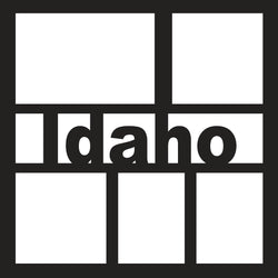 Idaho - 5 Frames - Scrapbook Page Overlay - Digital Cut File - SVG - INSTANT DOWNLOAD