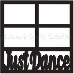 Just Dance - Scrapbook Page Overlay - Digital Cut File - SVG - INSTANT DOWNLOAD