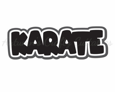 Karate - Digital Cut File - SVG - INSTANT DOWNLOAD