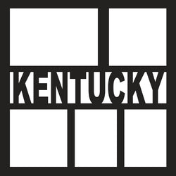 Kentucky - 5 Frames - Scrapbook Page Overlay - Digital Cut File - SVG - INSTANT DOWNLOAD