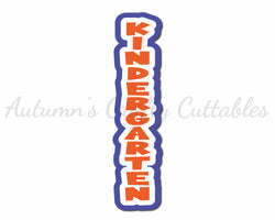 Kindergarten - Digital Cut File - SVG - INSTANT DOWNLOAD