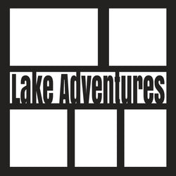 Lake Adventures - 5 Frames - Scrapbook Page Overlay - Digital Cut File - SVG - INSTANT DOWNLOAD