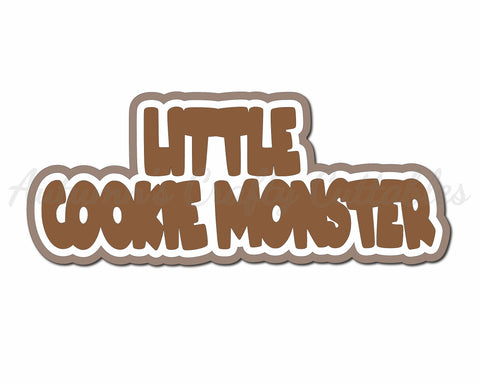 Little Cookie Monster - Digital Cut File - SVG - INSTANT DOWNLOAD