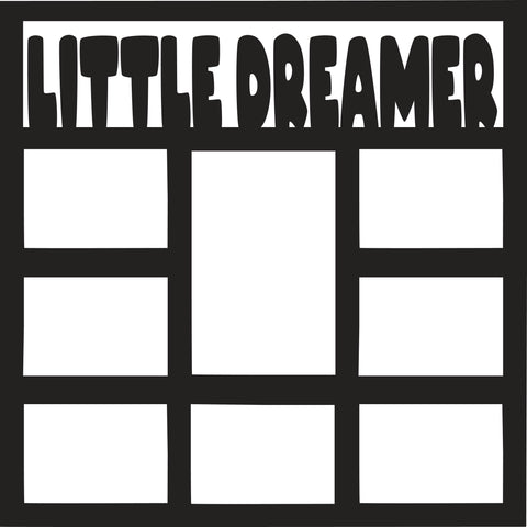 Little Dreamer - 8 Frames - Scrapbook Page Overlay - Digital Cut File - SVG - INSTANT DOWNLOAD