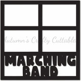 Marching Band - Scrapbook Page Overlay - Digital Cut File - SVG - INSTANT DOWNLOAD