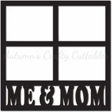 Me & Mom - Scrapbook Page Overlay - Digital Cut File - SVG - INSTANT DOWNLOAD