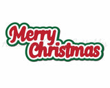 Merry Christmas - Digital Cut File - SVG - INSTANT DOWNLOAD