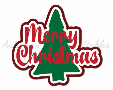 Merry Christmas - Digital Cut File - SVG - INSTANT DOWNLOAD