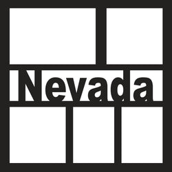 Nevada -  5 Frames - Scrapbook Page Overlay - Digital Cut File - SVG - INSTANT DOWNLOAD