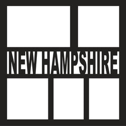 New Hampshire -  5 Frames - Scrapbook Page Overlay - Digital Cut File - SVG - INSTANT DOWNLOAD