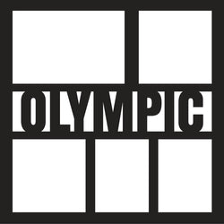 Olympic - 5 Frames - Scrapbook Page Overlay - Digital Cut File - SVG - INSTANT DOWNLOAD