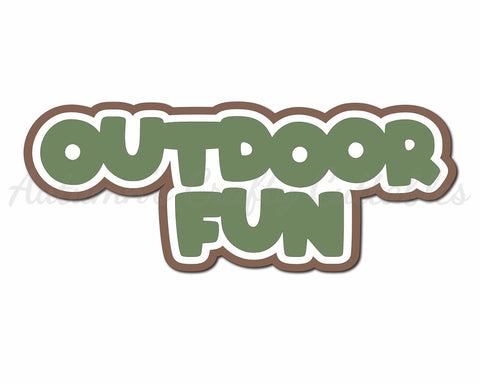 Outdoor Fun - Digital Cut File - SVG - INSTANT DOWNLOAD