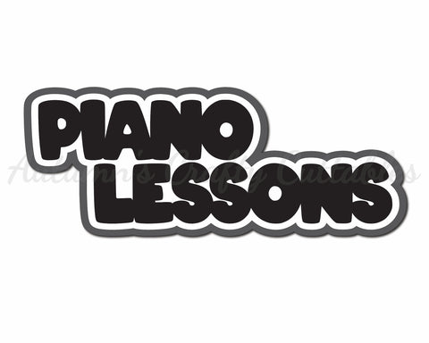 Piano Lessons  - Digital Cut File - SVG - INSTANT DOWNLOAD