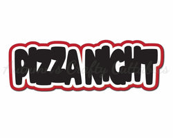 Pizza Night - Digital Cut File - SVG - INSTANT DOWNLOAD