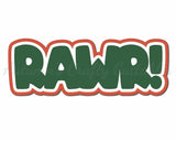 Rawr! - Digital Cut File - SVG - INSTANT DOWNLOAD