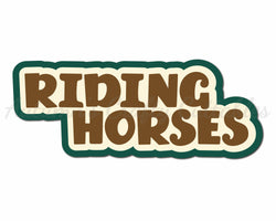 Riding Horses - Digital Cut File - SVG - INSTANT DOWNLOAD