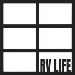 RV Life - 6 Frames - Scrapbook Page Overlay - Digital Cut File - SVG - INSTANT DOWNLOAD