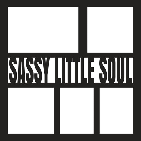 Sassy Little Soul - 5 Frames - Scrapbook Page Overlay - Digital Cut File - SVG - INSTANT DOWNLOAD