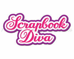 Scrapbook Diva  - Digital Cut File - SVG - INSTANT DOWNLOAD