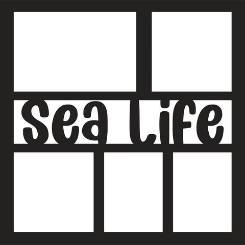 Sea Life - 5 Frames - Scrapbook Page Overlay - Digital Cut File - SVG - INSTANT DOWNLOAD